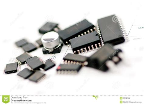 Composant électronique De Condensateur Photo stock - Image ...