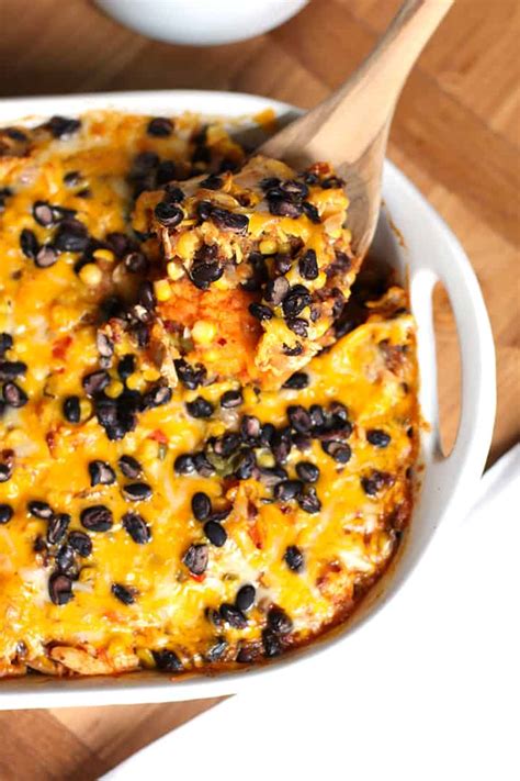 Seriously, creamy sweet potatoes in chicken soup is something that should be happening more often. Mexican Chicken and Sweet Potato Casserole - SueBee Homemaker