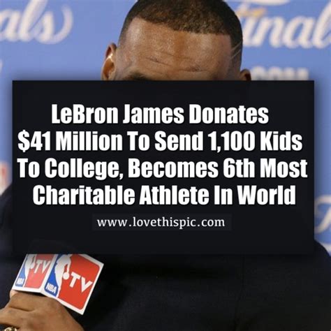 Lebron James Donates 41 Million To Send 1100 Kids To College Becomes