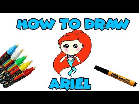 Ariel, the curious mermaid and daughter of king triton, is everyone's favorite under the sea friend. How To Draw Ariel The Little Mermaid - YouTube