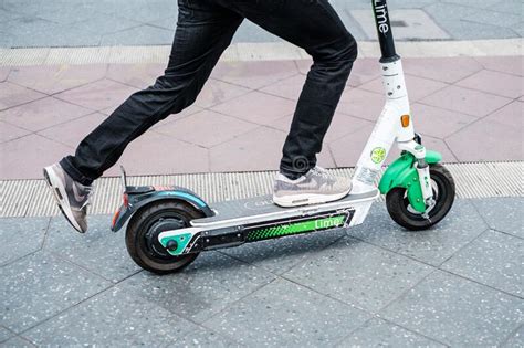 If caught stealing a lime. Lime-S Electric Scooter Of The Company Lime In The Street ...