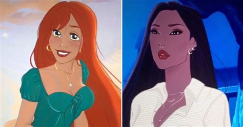 This Tiktok Artist Gives Disney Princesses Modern Makeovers Popsugar