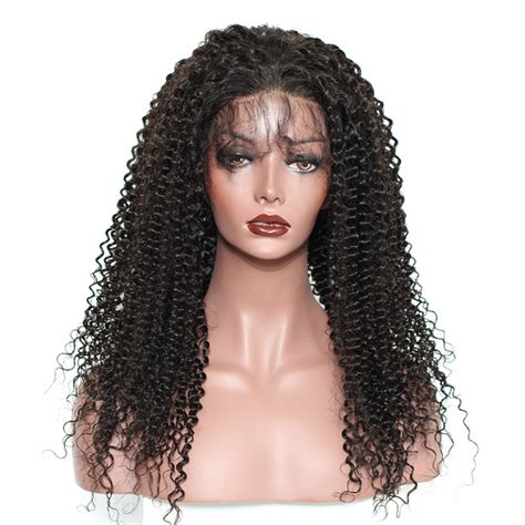 Brazilian Short Kinky Curly 360 Lace Frontal Wig Afro Lace Front Wigs