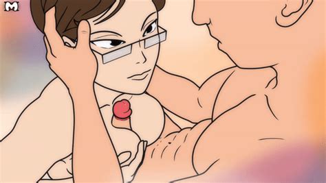 Rule 34 Animated Eye Contact Glasses Looking At Partner Loop