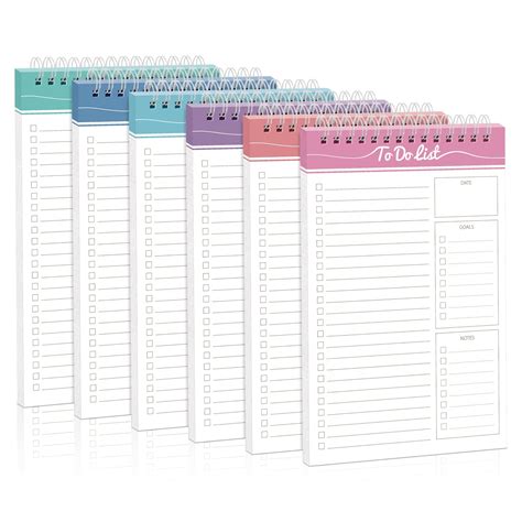 Buy Spiareal Pads Daily To Do List Notepad Spiral To Do List Daily