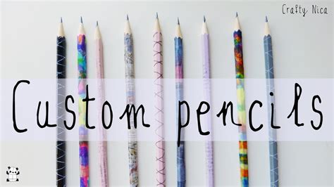 Diy Ideas Custom Pencils Back To School Crafts Youtube
