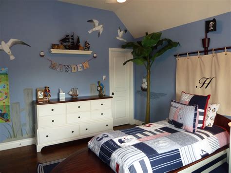 Boys Nautical Pirate Themed Bedroom Minus The Pirates