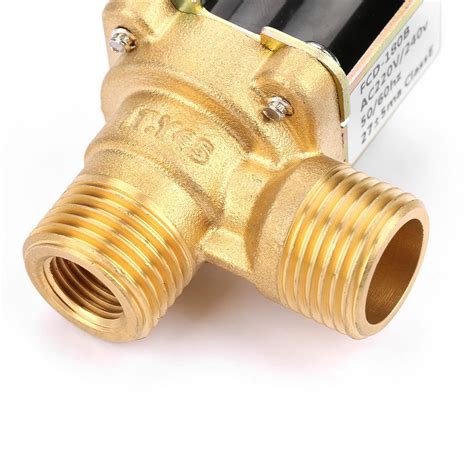 Brass Ac220v G12 Normal Closed Pilot Operated Water Inlet Electric