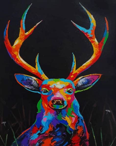 Colorful Deer New Paint By Numbers Paint By Numbers For Adult