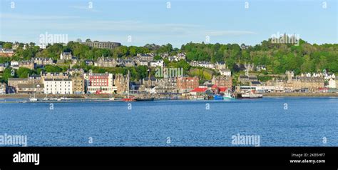 Oban Town And Harbour Argyll Scotland Stock Photo Alamy