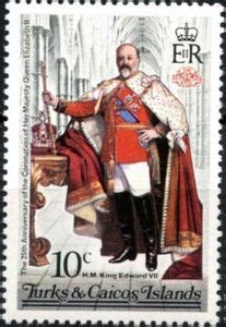 Stamp King Edward VII Sir Samuel Fides Turks And Caicos Islands