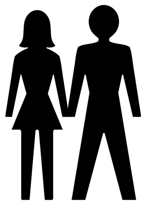 Male Female Silhouette · Free Vector Graphic On Pixabay