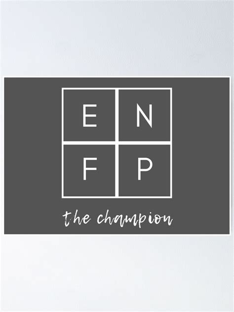 Enfp The Champion Poster By Beakhouse Redbubble