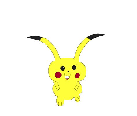Pikachu Jumping And Using Lightning Bolt Pokemon Drawings My