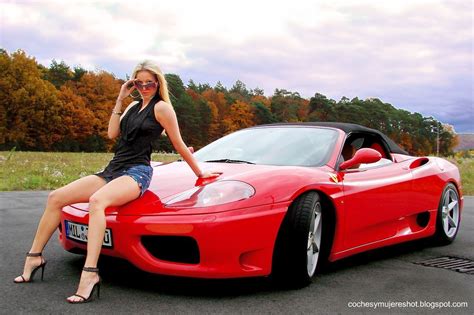 Coches Y Mujeres Resolución Hd Chicas Posando En Coches Ferrari