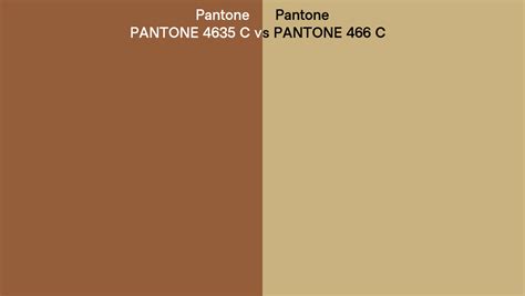 Pantone 4635 C Vs Pantone 466 C Side By Side Comparison