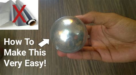 Mirror Polished Aluminium Foil Ball Make It Very Easy At Home A New Method To Make Steel Ball