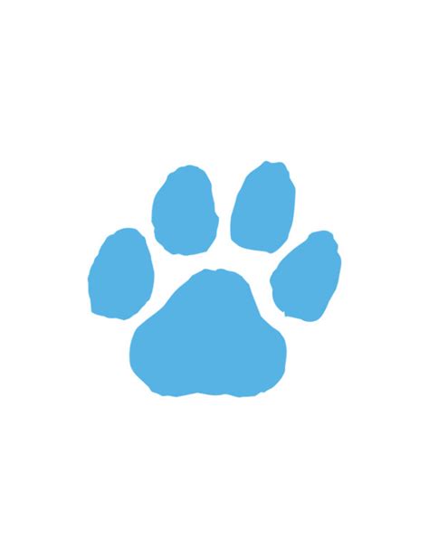 Light Blue Paw Print Temporary Tattoo Easy To Apply And Remove