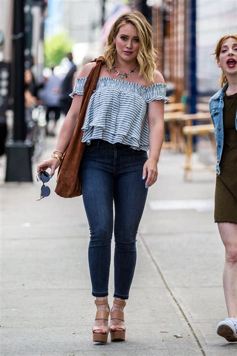 hilary duff in tight jeans out in new york 6 7 2016 celebmafia