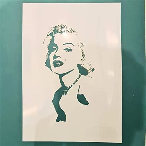 Marilyn Monroe Stencil For Painting Laser Cut Reusable 14mil Mylar