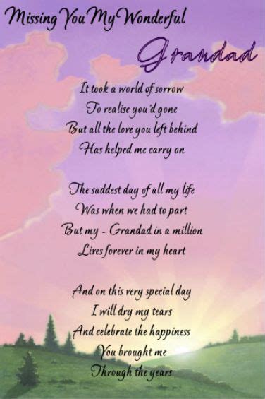 In Memory Of My Grandfather Poem