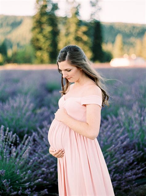 Lavender Field Maternity Session Jessica Lyons Photography Boho