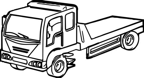 This mighty dump truck is piled high with dirt. Bed Truck Coloring Page | Wecoloringpage.com