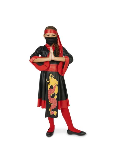 Fire Dragon Ninja Girls Costume Ninja Costumes