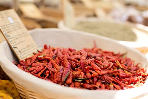 Dried Red Peppers Royalty Free Stock Photo