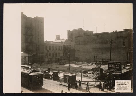 Photograph Of United States National Bank Building Construction The