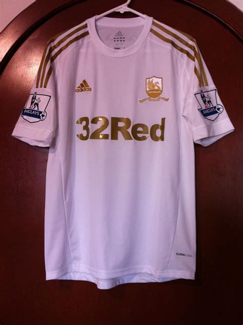 Swansea City Home Football Shirt 2012 2013 Sponsored By 32red