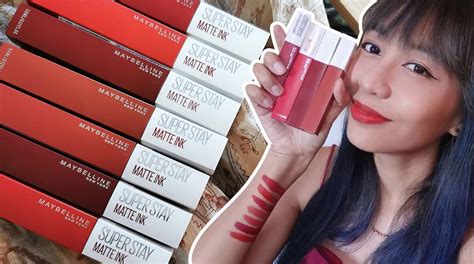 Swatches Maybelline Superstay Matte Ink Rogue Reds Manila Millennial