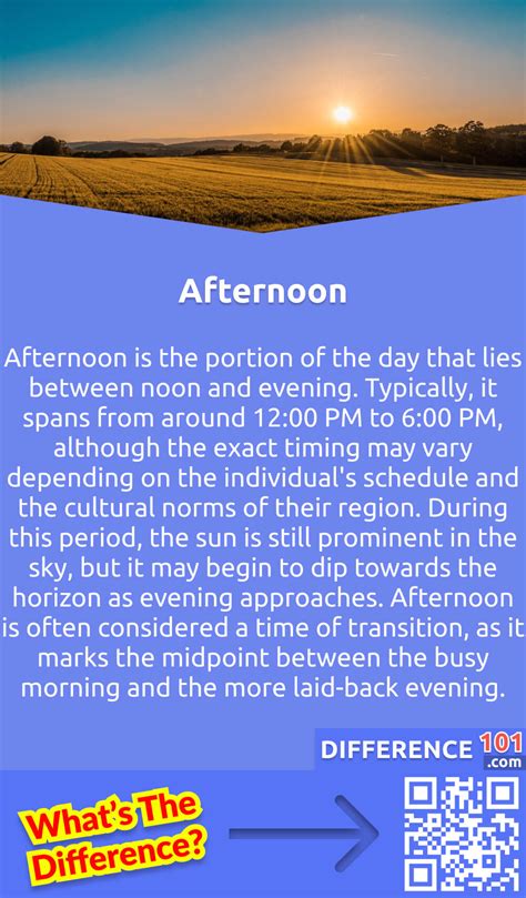 Evening Vs Afternoon 6 Key Differences Pros And Cons Similarities