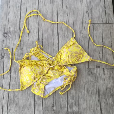 Amazon Com Bikini Golden Circle Triangle Bikini Set Bathing Suit With My Xxx Hot Girl