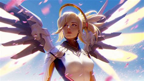 Overwatch Mercy Overwatchhd Wallpapers Backgrounds