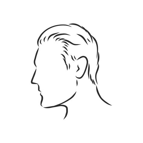Human Profile Vector Sketch 7307431 Vector Art At Vecteezy