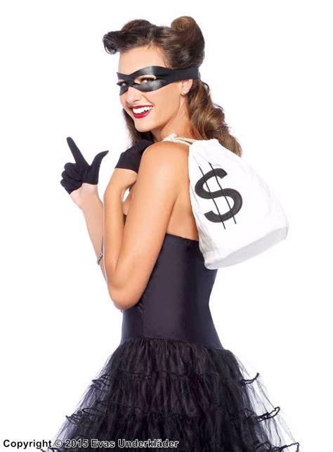 Female Bank Robber Costume Set