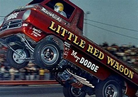 1965 Dodge A100 Little Red Wagon Drag Racing Cars Old Race Cars