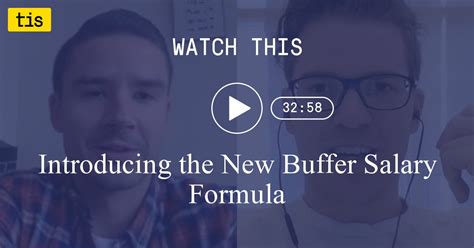 Introducing The New Buffer Salary Formula The Innovation Station