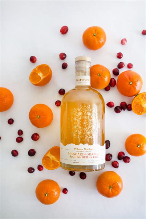 Mandarin Cranberry Seasonal Gin 750ml Burwood Distillery Burwood Distillery