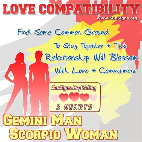 Gemini Man And Scorpio Woman Love Compatibility Sun Signs