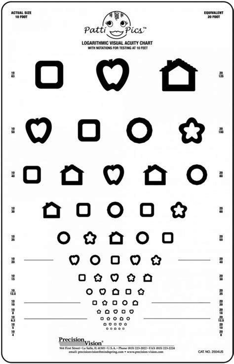 10 Best Free Printable Preschool Eye Charts Printablee Com Printable