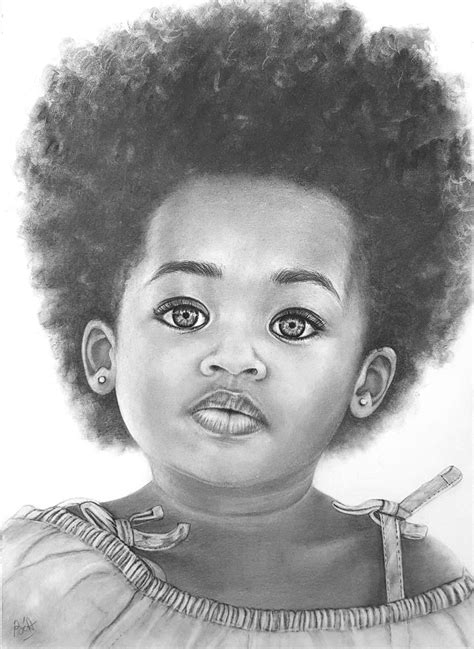 dessin portrait enfant aux crayons par la bulle à béa format a4 portrait dessin portrait au