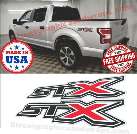 4x4 Stx Decals Fits Ford F150 F250 Super Duty Bedside Truck Vinyl Decal