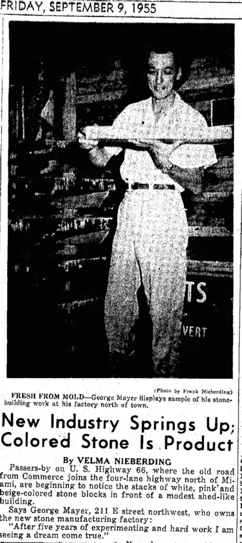 George Mayer and Miami Stone - Miami, Oklahoma History