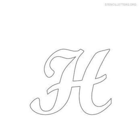 Free Printable Alphabet Stencils Stencil Letters H Printable Free H