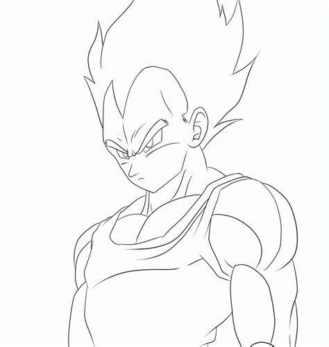 Dragon Ball Z Vegeta Coloring Pages Coloring Home