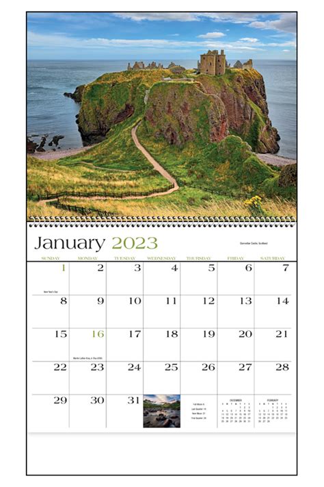 2023 Destination Dreams Spiral Wall Calendar 10 78 X 18 Custom