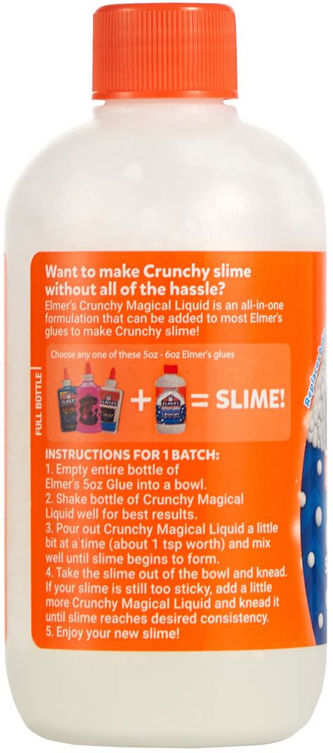 Elmer S Crunchy Slime Activator Magical Liquid Glue Slime Activator