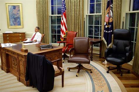 Filebarack Obama Trying Differents Desk Chairs In The Oval Office